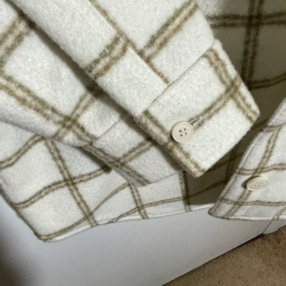 Treasure & Bond Plaid Button Down Carson Pane Boxy Women's Small Shirt J… - Picture 10 of 14